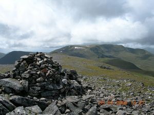 Summit of Carn Dearg with Geal Charn beyond