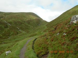 The path along the Bealach Dubh