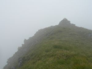 The cairn on Beinn Fhionnlaidh