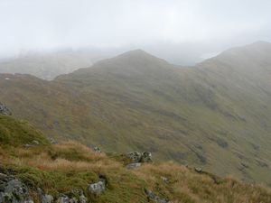 Looking back at the ridge