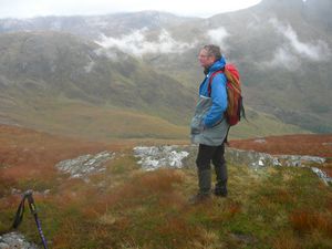 An Grianan (left) and Beinn Sgulaird (right) from the slopes of Beinn Fhionnlaidh