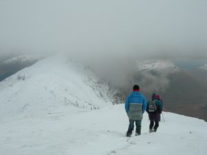 Descending to the bealach