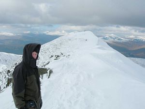 On the summit ridge