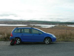 Peugeot and Loch Rannoch