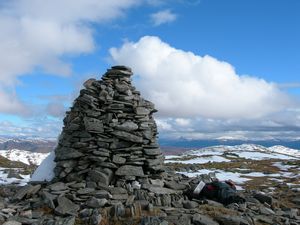 Carn Dearg summit cairn