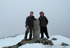 The Saddle trig point